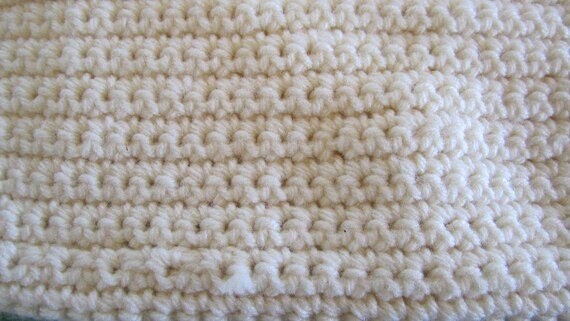 Hand Crochet Purse and matching Wallet, cream col… - image 6