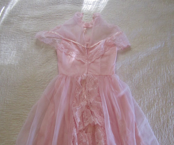 Vintage JCPenney Fashions Pink Dress / Size 5/6 -… - image 4