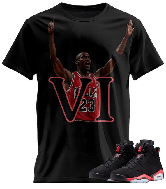 Custom Printed T-shirt Matching Jordan 6 Infrared Salesman - Etsy