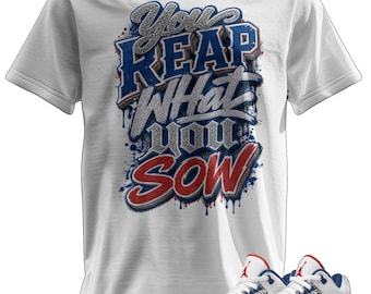 Custom Printed T-Shirt Matching Jordan 3 "True Blue"