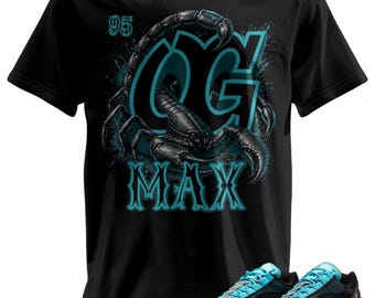 Custom Printed T-Shirt Matching Max OG 95" Scorpion Blue"