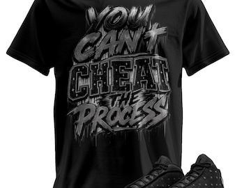 Custom Printed T-Shirt Matching Jordan 13 "Wings" Black