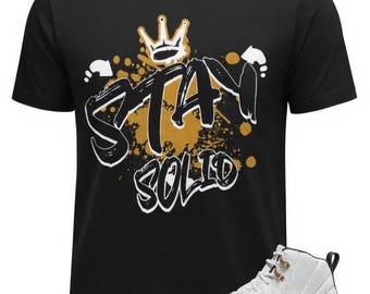 Camiseta a juego Jordan 12 Taxi con estampado personalizado