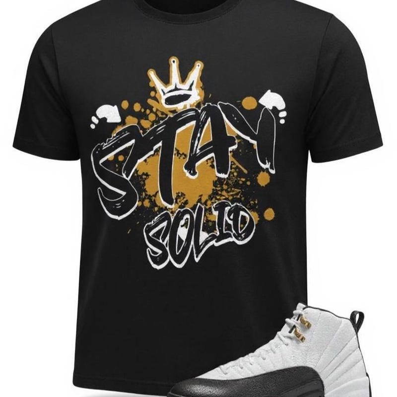 Rap T-Shirt Match Jordan 12 Black Taxi main image 1