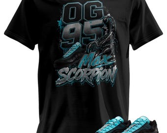 Custom Printed T-Shirt Matching Max OG 95" Scorpion Blue"