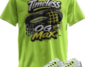 Camiseta personalizada con estampado a juego Max OG 95 Neon