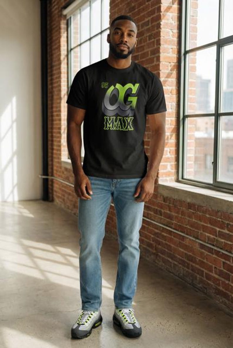 Custom Printed T-Shirt Matching Max OG 95 Neon image 5