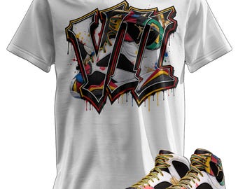 Custom Printed T-Shirt Matching Jordan 7 "Miro"