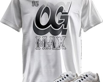 Camiseta con estampado personalizado a juego Max OG 95 gris/degradado