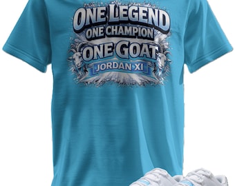Camiseta estampada personalizada a juego con las Jordan 11 Low UNC