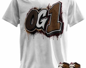 Custom Printed T-Shirt Matching Jordan 1 High OG "Love Letter"