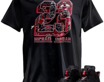 Camiseta personalizada con estampado de Jordan 6 Infrared Salesman