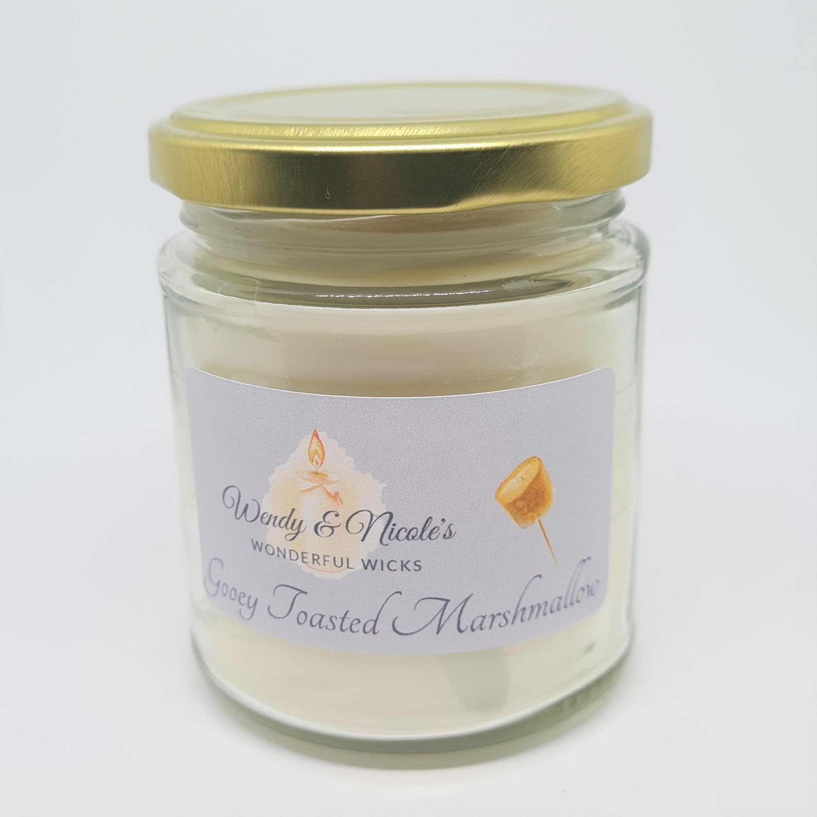 Marshmallow Candle Marshmallow Candle In The Uk Homemade Etsy