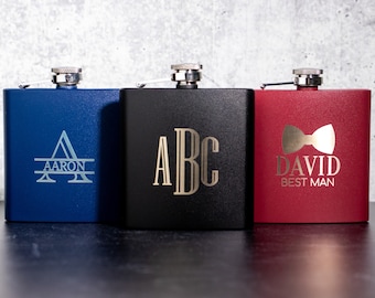 Personalized Flask for Groomsman Gift