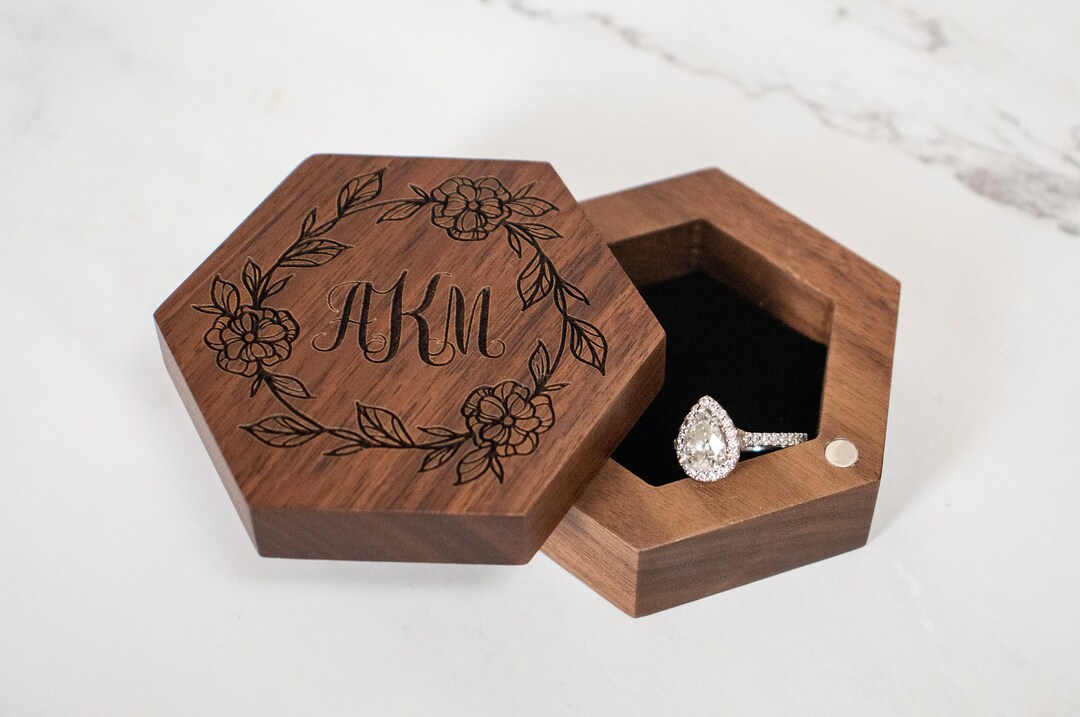 Custom Hexagon Jewelry Box Etsy