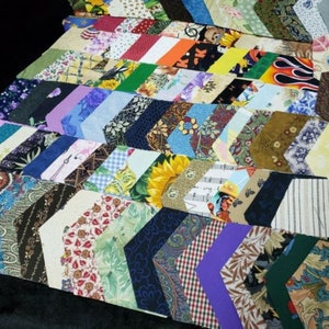Lot of 100 1 1/2&quot; Finished Sides Hexagon Die Cut Fabric Crafting Quilting