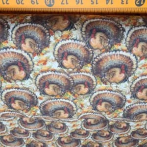 Susan Winget Fanned Turkey Cotton Fabric
