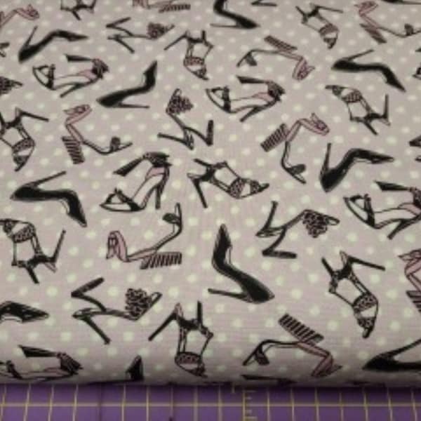 Studio E Shoes on Purple Pattern 6674 Cotton Fabric