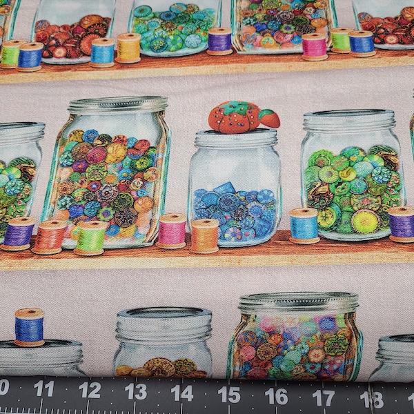 Jar With Fabric Etsy