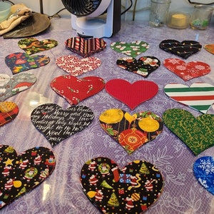 Felt Hearts, 10 Sizes Heart Die Cut Shapes for Sewing, Bunting and Other  Crafts, Beautiful Colours Available 