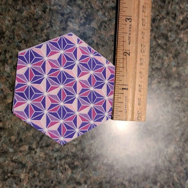 Pre Cut Hexagon Fabric Etsy