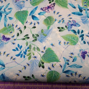 Benartex &quot;Butterfly Bliss&quot; Fabric Quilting Masks Crafts Sewing