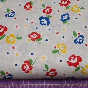 Windham Fabrics Sugar Cube 52734-4 Tela de algodón con rosas