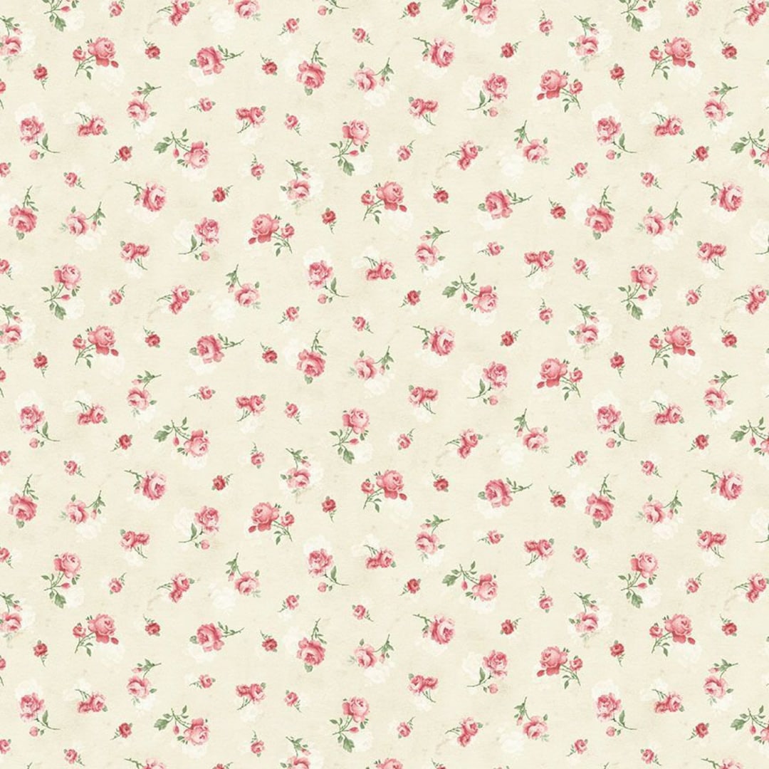Timeless Treasures Tossed Mini Rose CD2565 Cotton Fabric Quilting ...