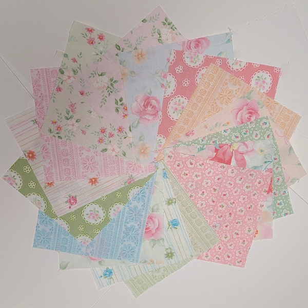 5" Square Charm Pack of Benartex Sweet Baby Rose Sewing Scrapbooking Quilting