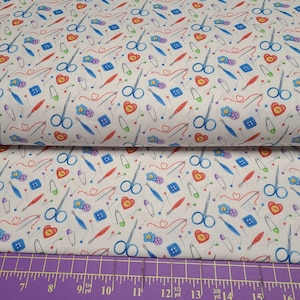 Henry Glass Just Sew Happy 493 Tessuto di cotone