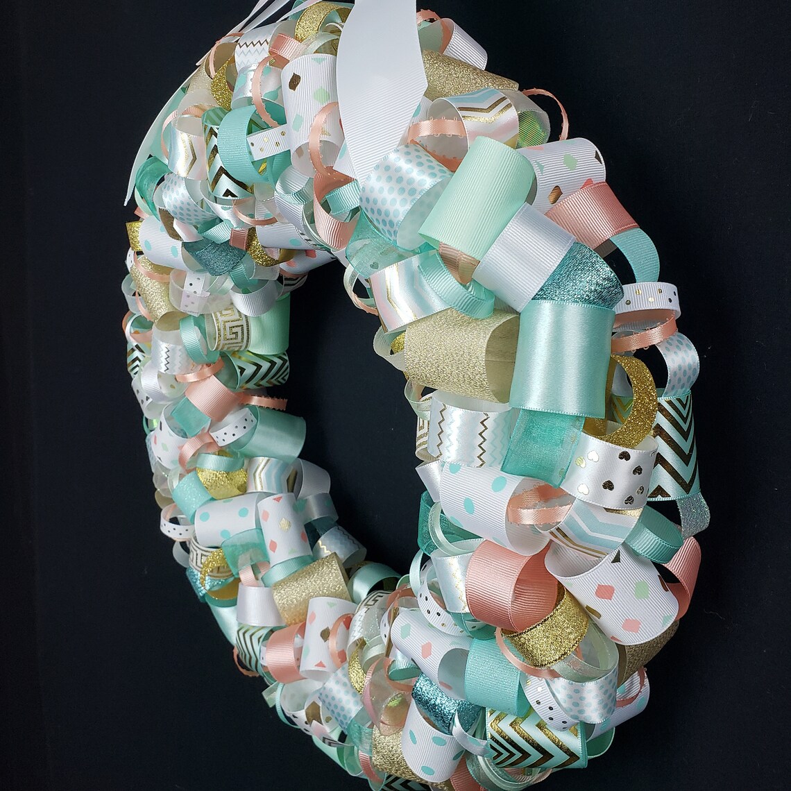 Ribbon Loop Wreath Indoor Wreaths for Year Round Screen Etsy