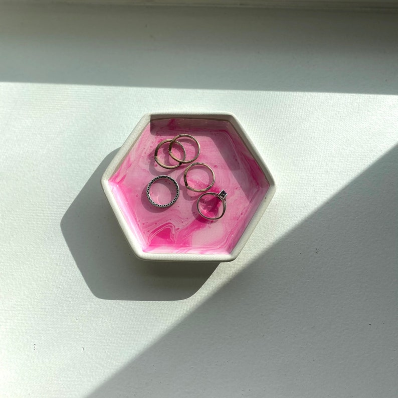 Hexagon Jewelry and Ring Dish