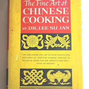LIVRO DE RECEITAS Vintage - A Arte Fina da CULINÁRIA CHINESA - Dr. Lee Su Jan - 1962 - Culinária Oriental - Receitas e Cardápios Colecionáveis - Nutrição