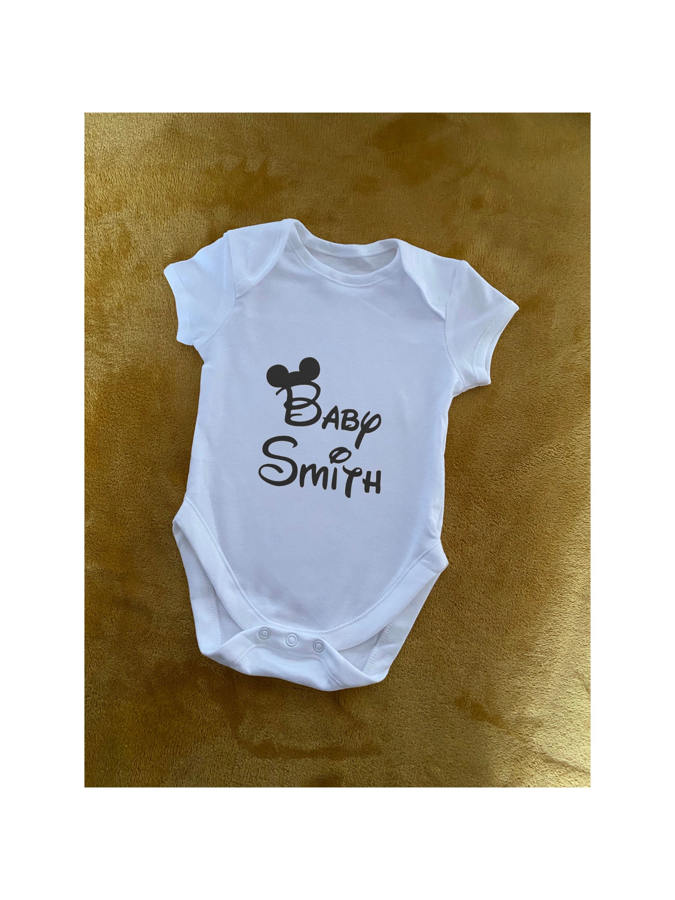 Personalised Disney Inspired Baby Vest Bodysuit Etsy