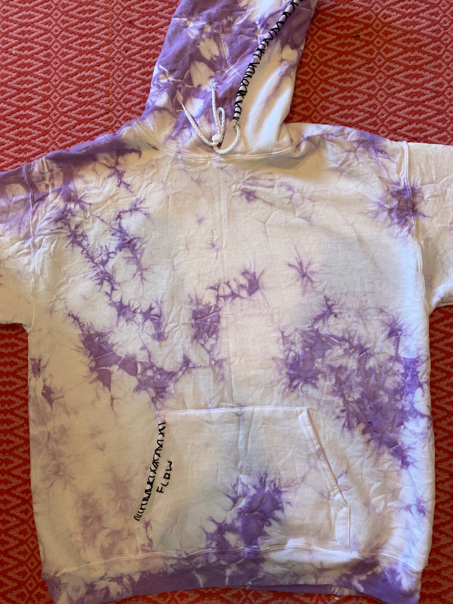 DYED STITCHED HOODIE Etsy
