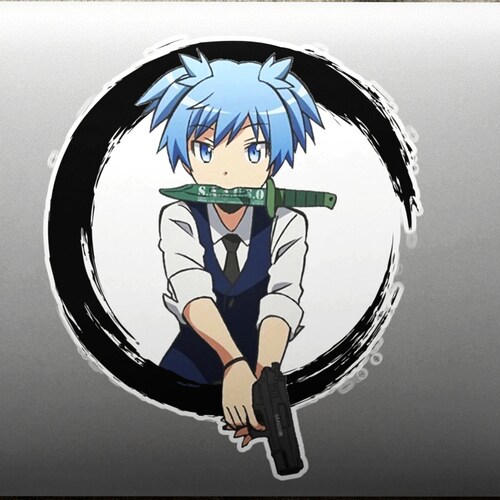 nagisa sticker assassination classroom stickers anime etsy