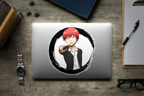 karma akabane sticker assassination classroom stickers anime etsy