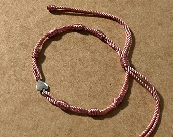 7knots heart bracelet. Mini heart bracelet