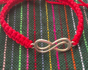 Infinity bracelet.friendship bracelet.red string