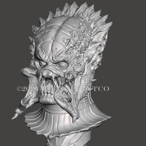 wolf bust 1.1 lifesize for 3d printing