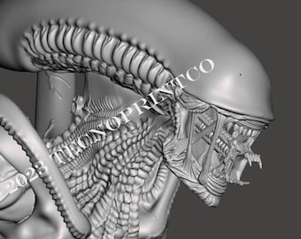 3Dプリント用エイリアンゼノモーフ ライフサイズ 1.1 - Etsy 日本