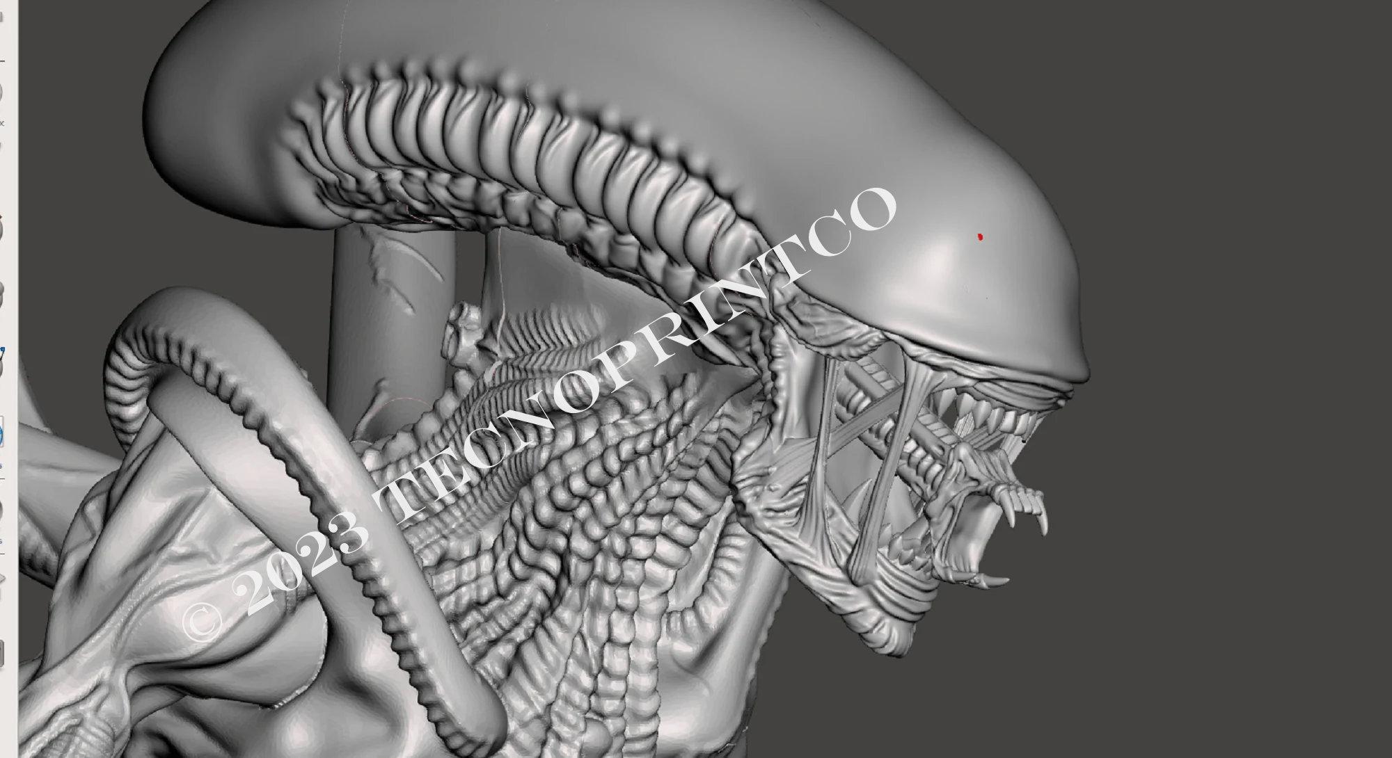 3Dプリント用エイリアンゼノモーフ ライフサイズ 1.1 - Etsy 日本