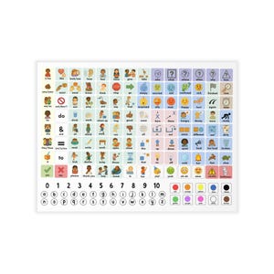wall decal AAC communication core board