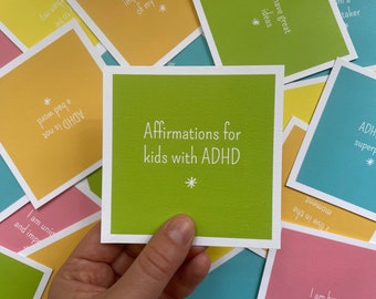 Good things about ADHD - positive affirmations for kids | resource for children with ADHD | kids self-esteem | great things about ADHD