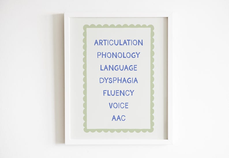 SLP Office Poster Bundle | Logopädie / Logopädie Anleitung (Digitaler Download) Bild 3