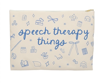 SLP trinket Pouch | speech therapy organizer | SLP material organization | graduation gift