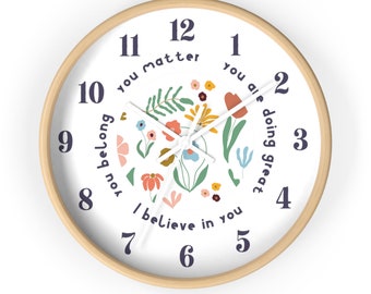 Inspiring wall clock