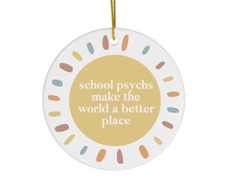 school psychologist ornament / school psych holiday gift / psychology gift