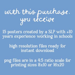 SLP Office Poster Bundle | Logopädie / Logopädie Anleitung (Digitaler Download) Bild 8