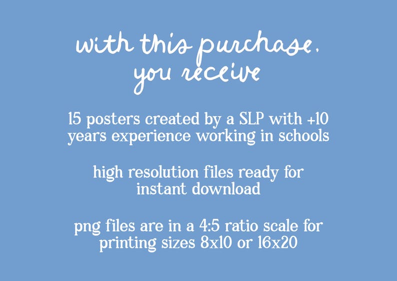 SLP Office Poster Bundle | Logopädie / Logopädie Anleitung (Digitaler Download) Bild 8